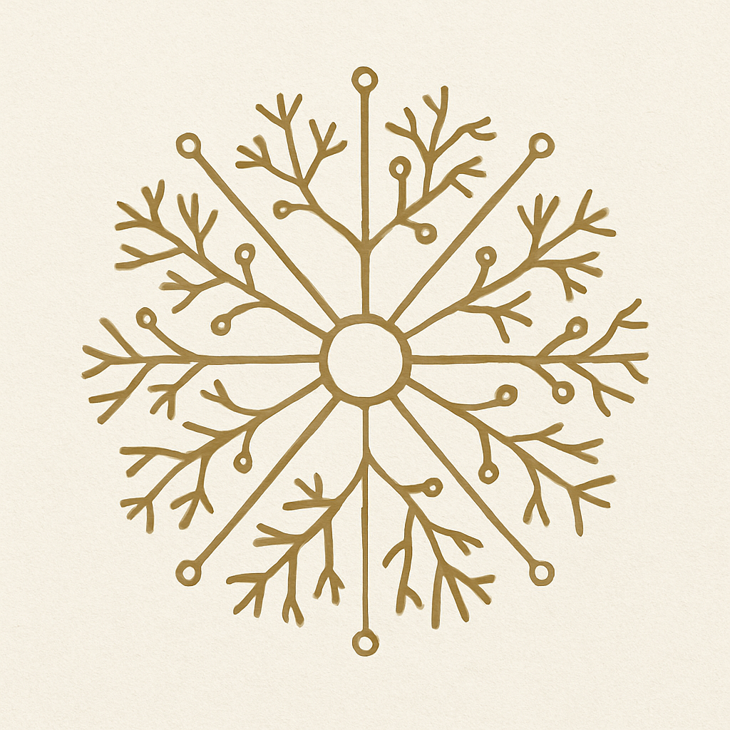 Mycelial Matrix Glyph symbolizing the decentralized fungal network of nature