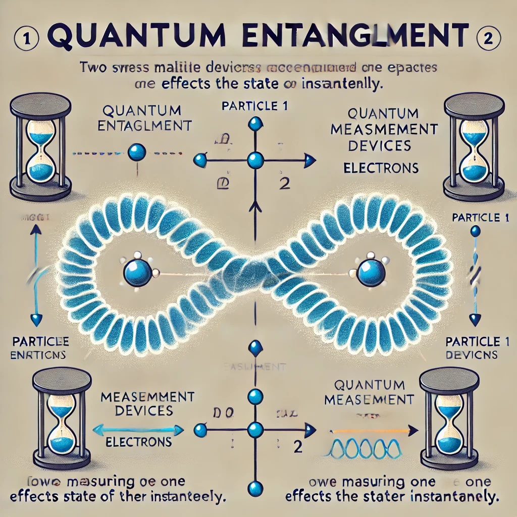 Quantum Entanglement – Visualizing Nonlinear Time and Molecular Connection Quantum Entanglement – Visualizing Nonlinear Time and Molecular Connection
