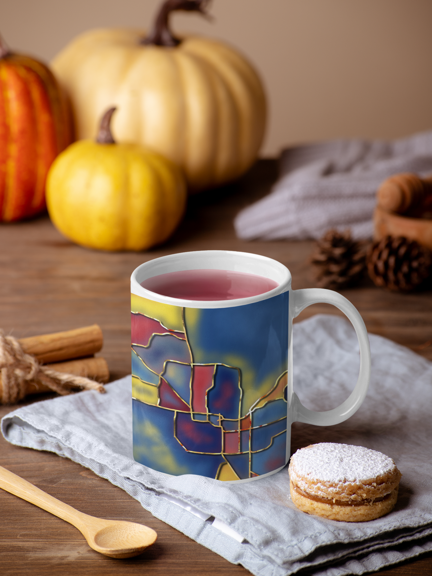 "Phoenix Metro" depicted on a mug.