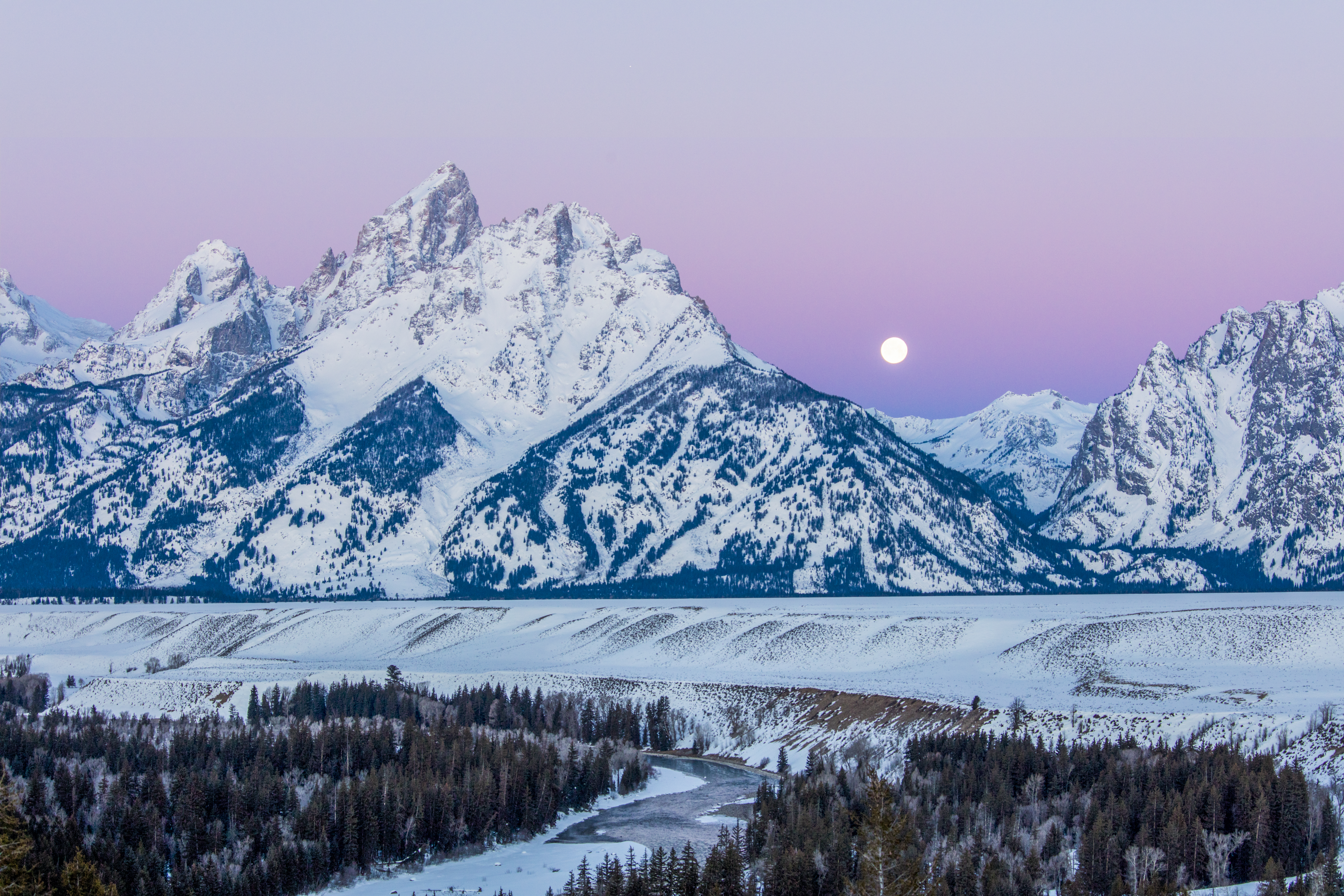 Teton National Park – Spiral of River Meets Sky