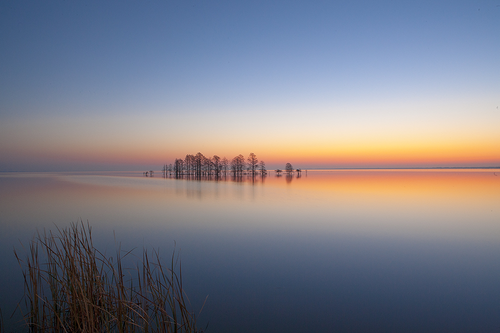 Sunrise at Lake Mattamuskeet in North Carolina