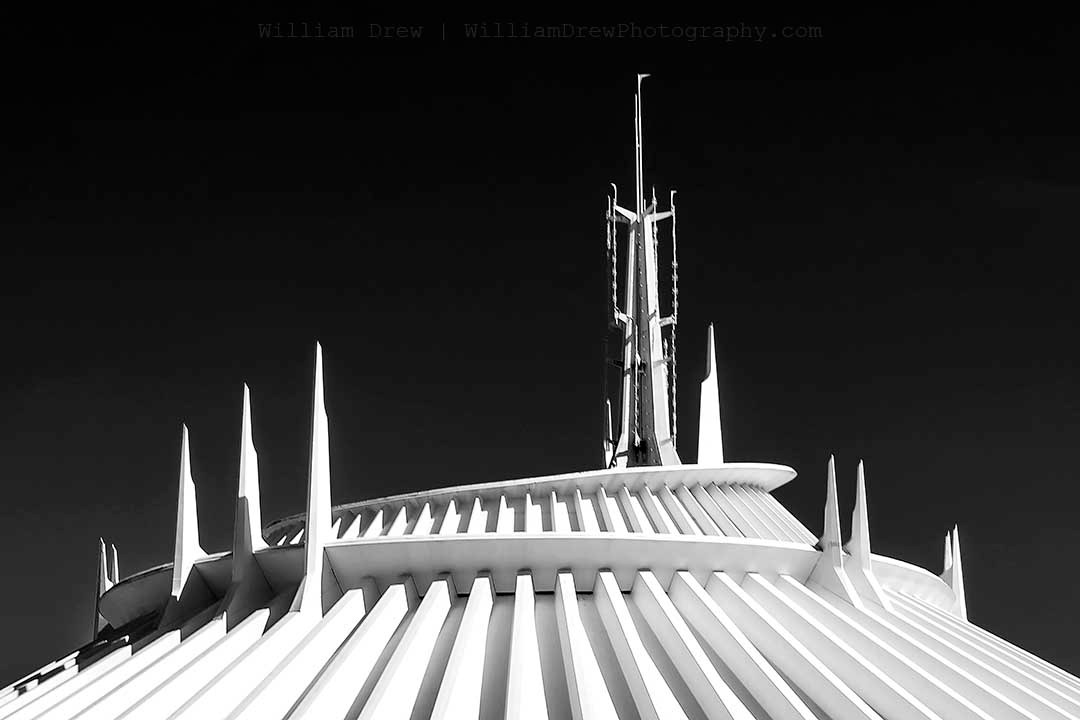 Space Mountain Black and White