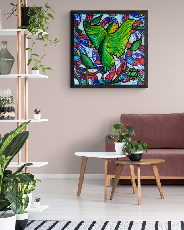 love heart chakra painting meditation