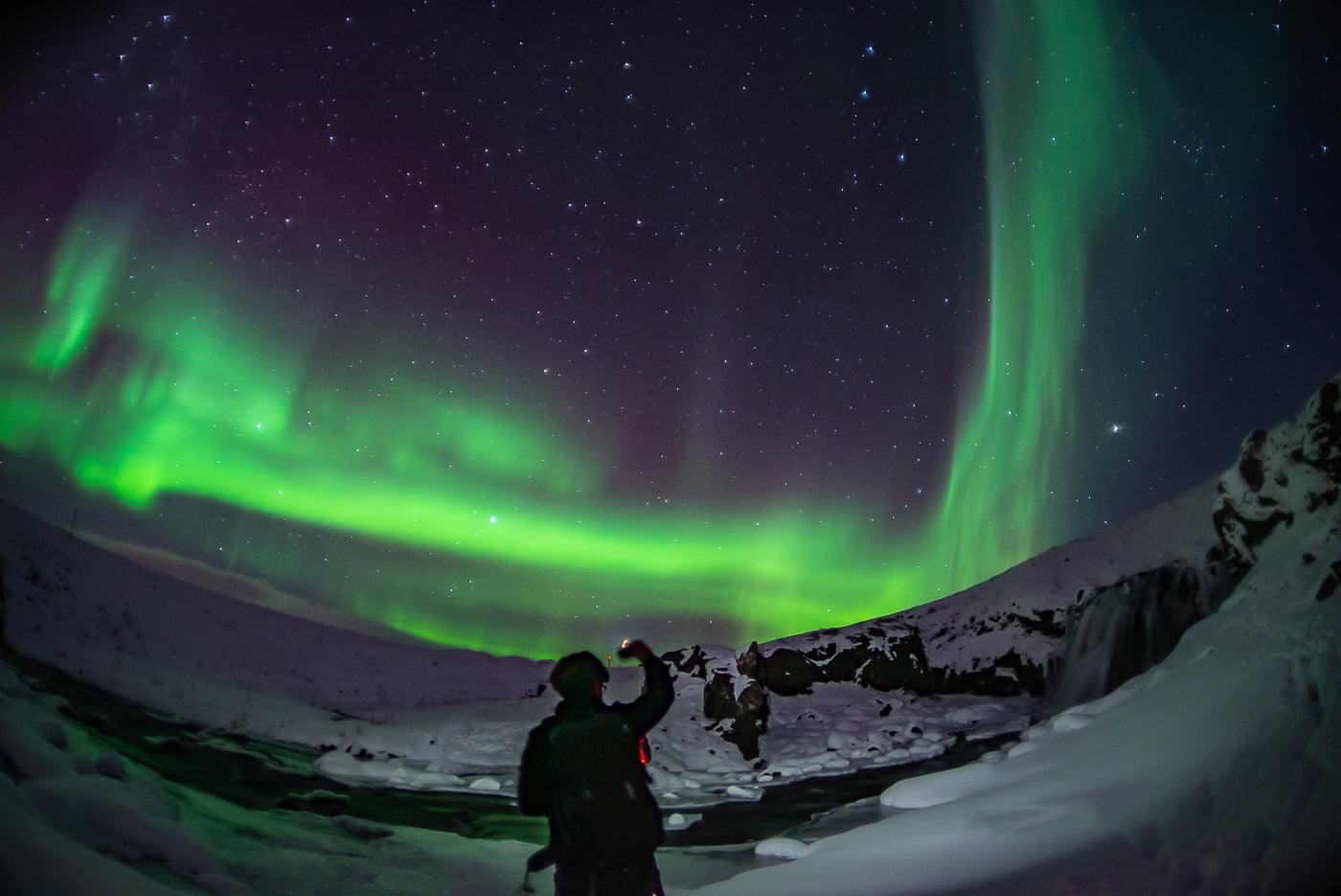 Aurora Borealis above Robbie George – Photographing the Frequencies of Light