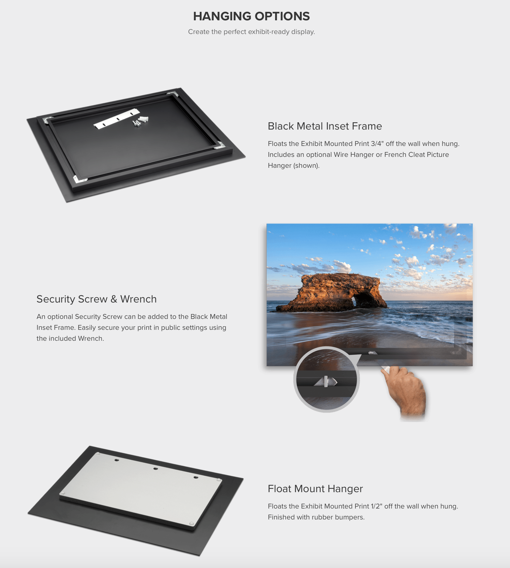 Exhibit Mounts | Robbie George Photography