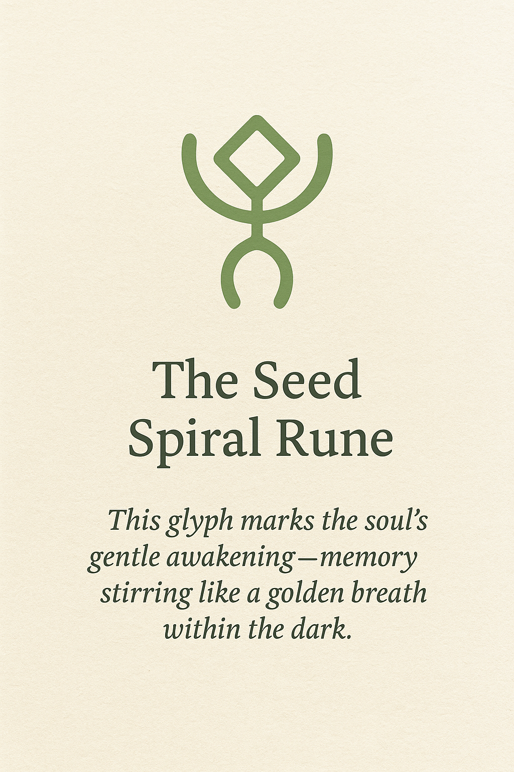 The Seed Spiral Rune — Gentle Awakening at the East Gate | Chapter 2 Glyph | Robbie George Photography