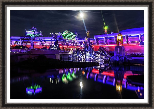 Disney Framed Art - Tomorrowland at Night | William Drew Photography