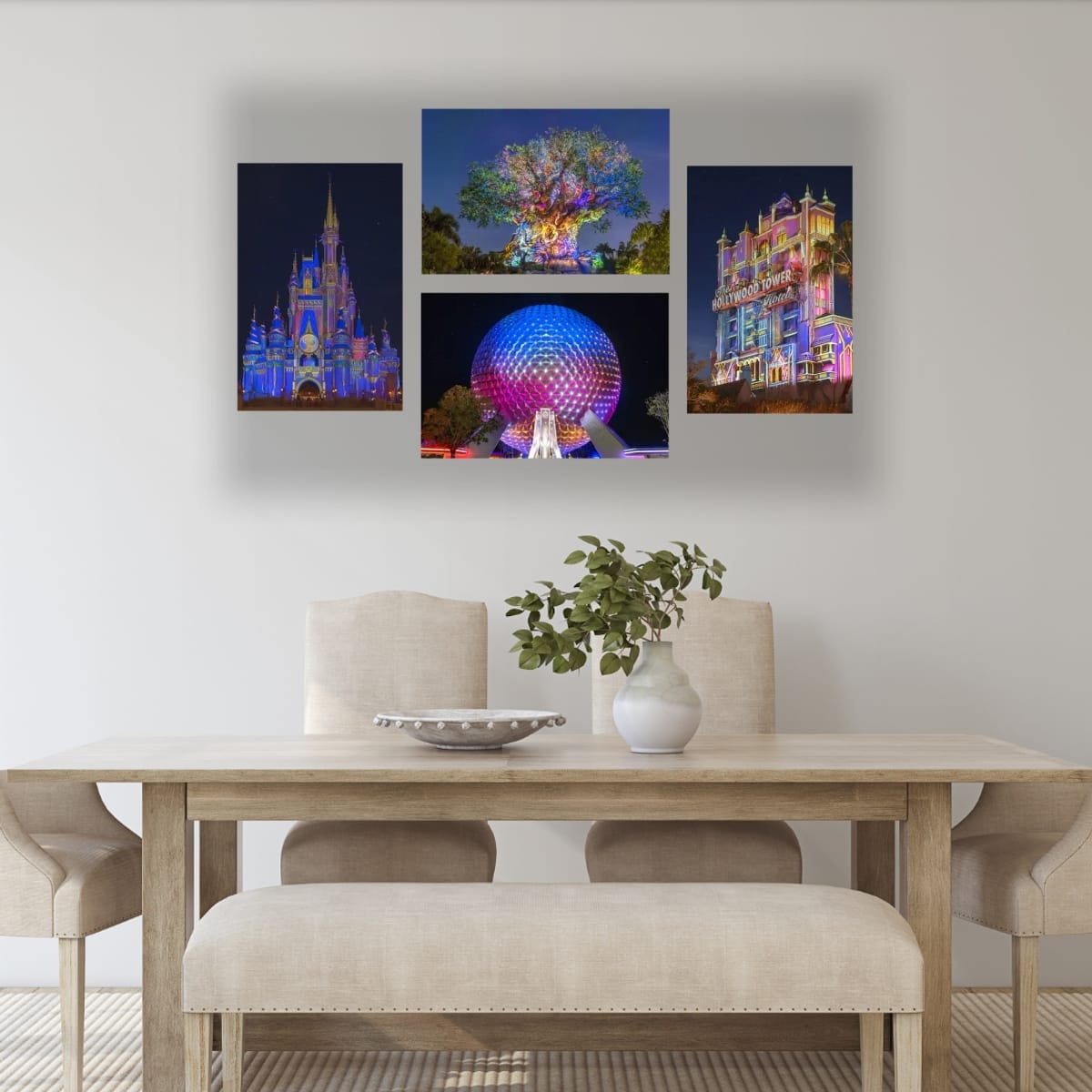 4-Piece Canvas Disney Wall Art Set