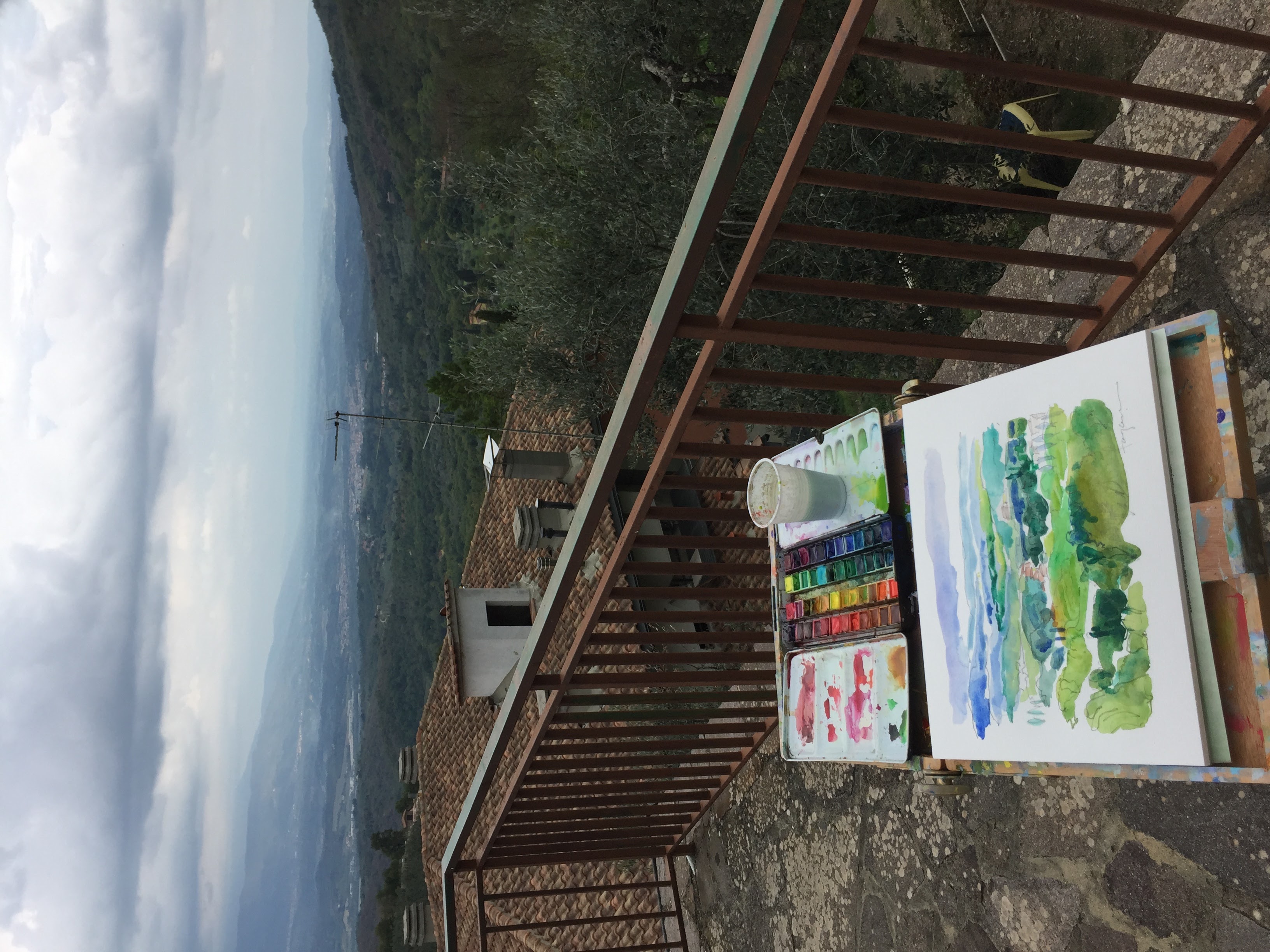 Dorothy Fagan plein air painting italy