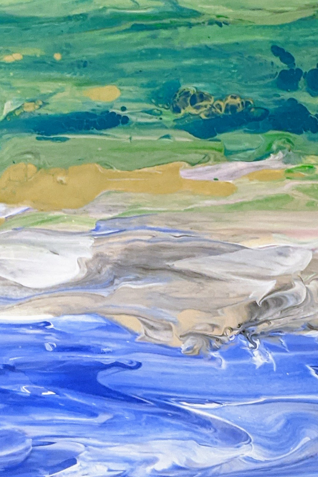 Fluid Birthstone No. 1 (Beach scene)