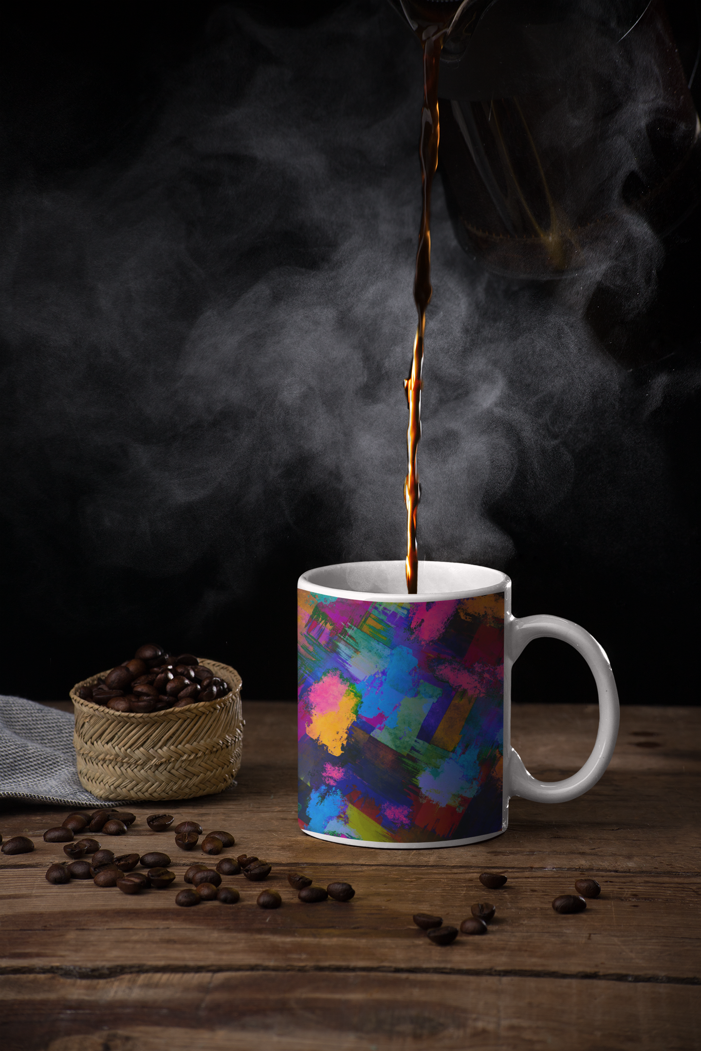 "Density" shown on a mug