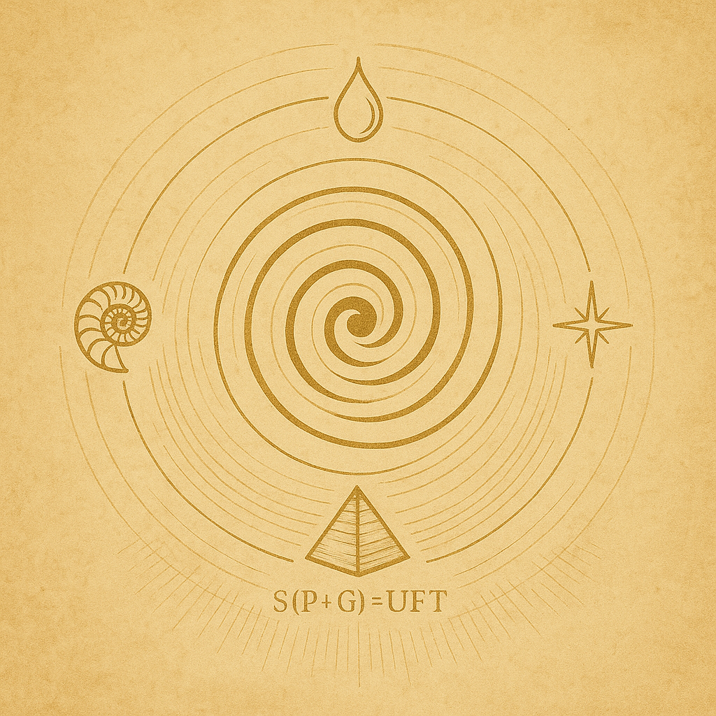 Spiral Memory Glyph – Ancient resonance encoded in light, water, stone, and sky