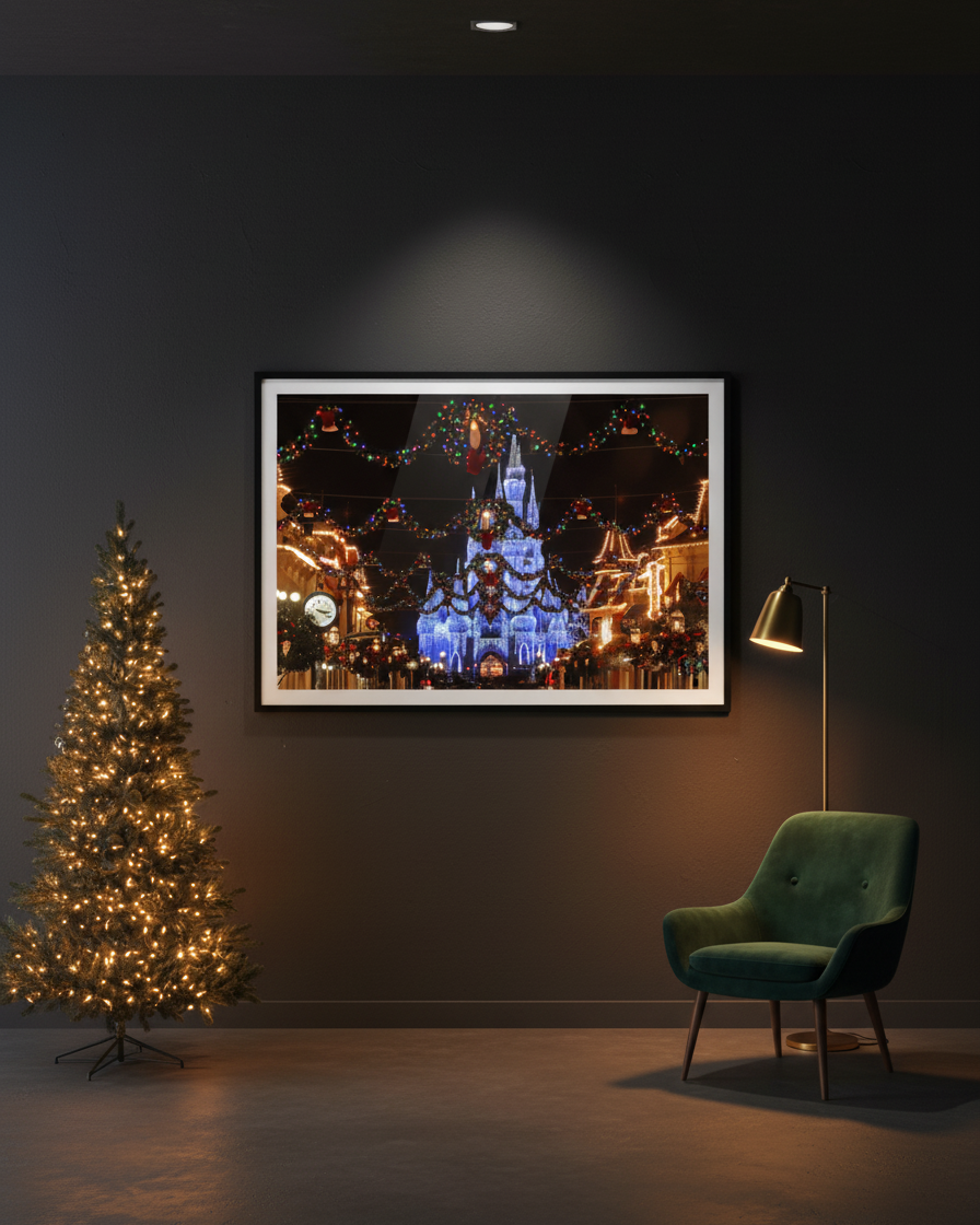 Disney Christmas Wall Art by William Drew