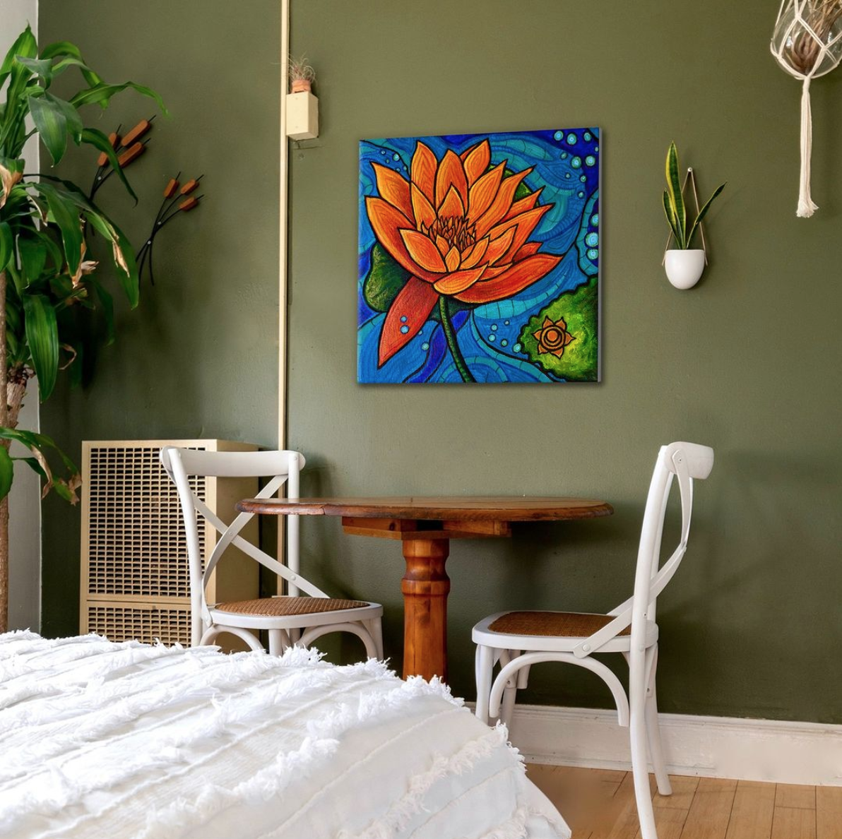 sacral chakra creativity meditation painting art print