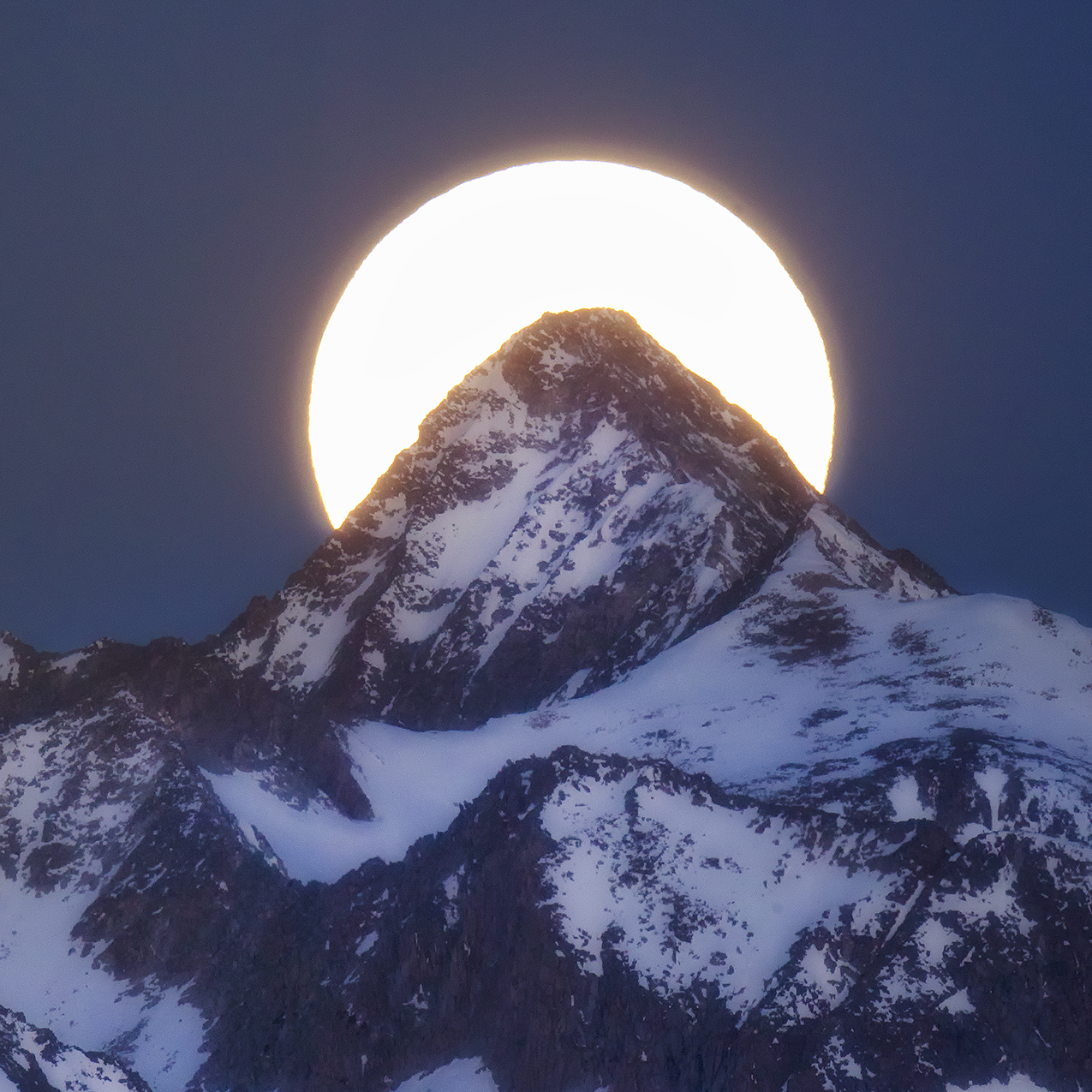 Supermoon Over Capitol Peak Colorado - Fine Art Print