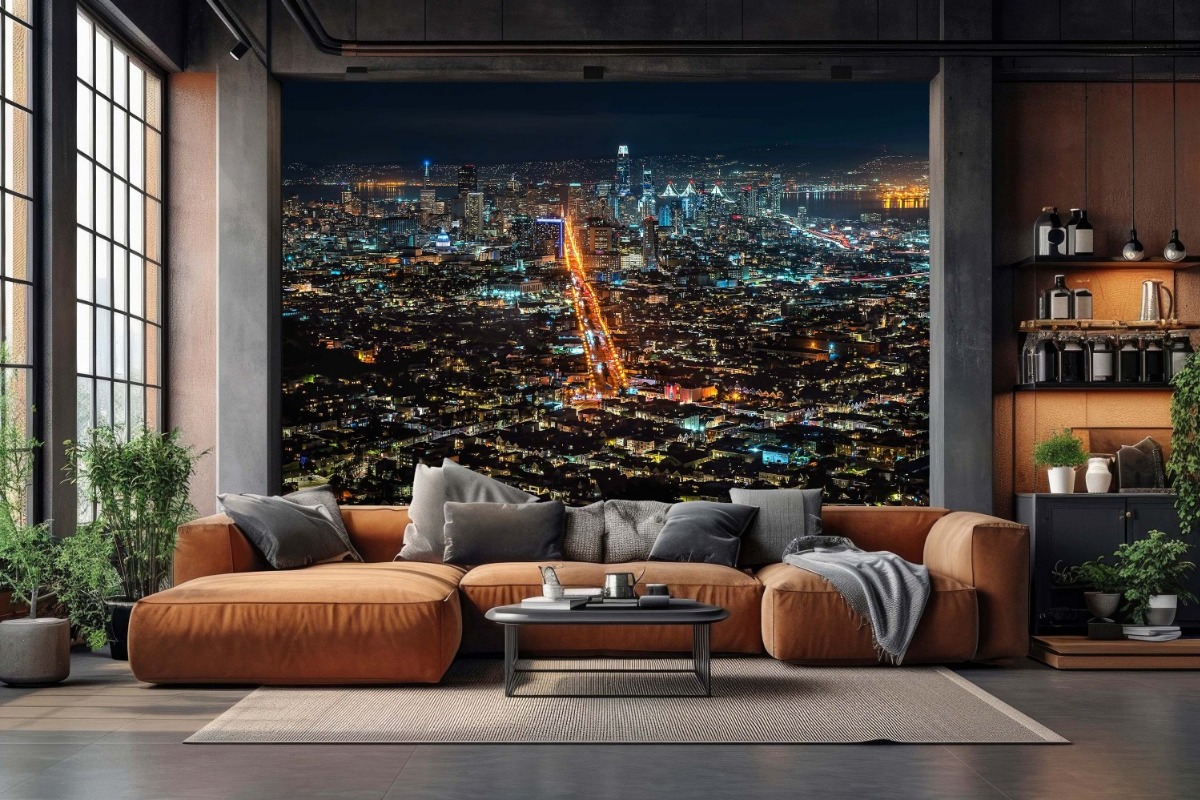 San Francisco Skyline California Wall Mural