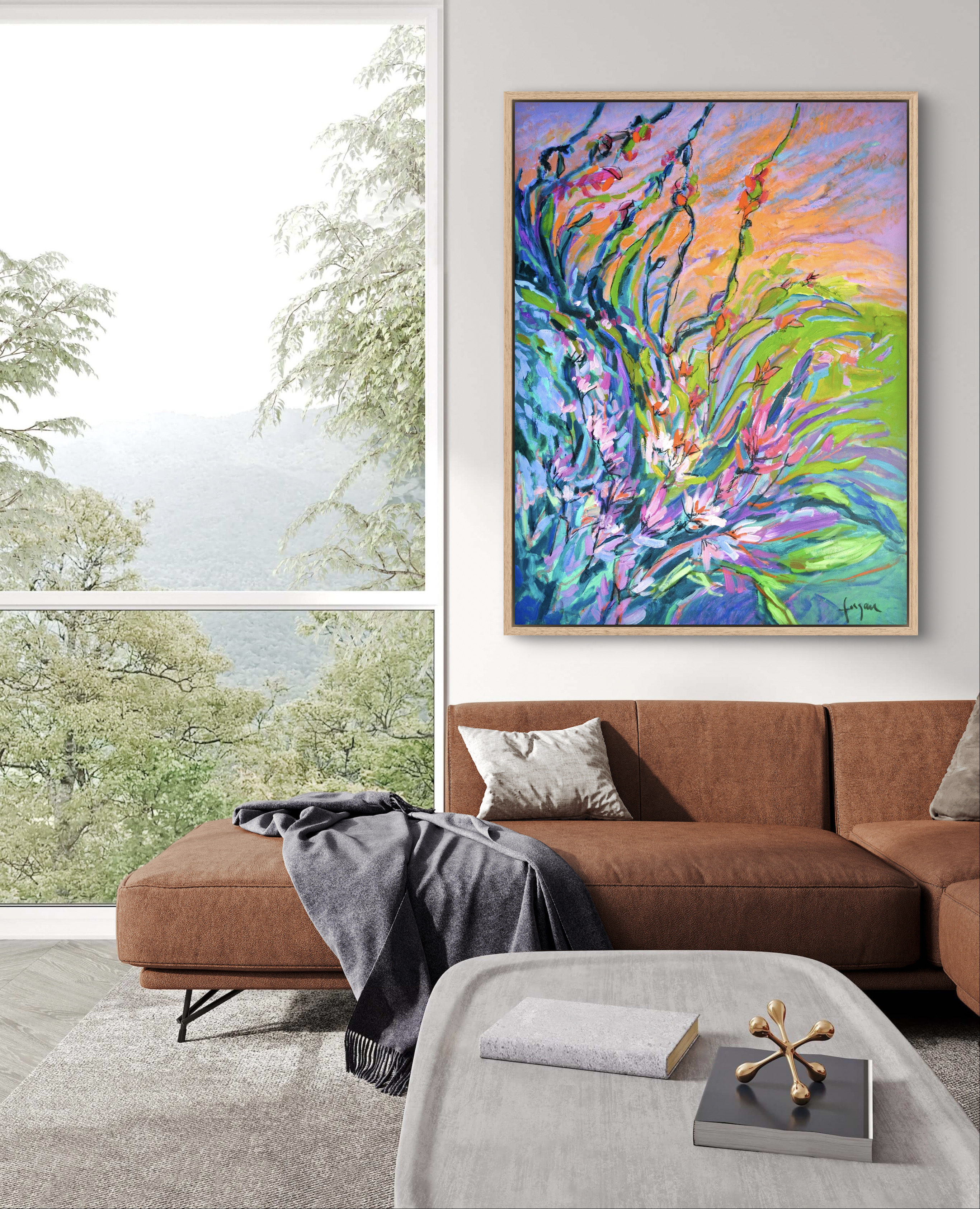 Radiance Floral abstract Painting